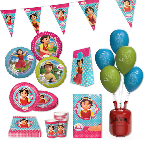Heidi tlg party set - heidi, 66-tlg.